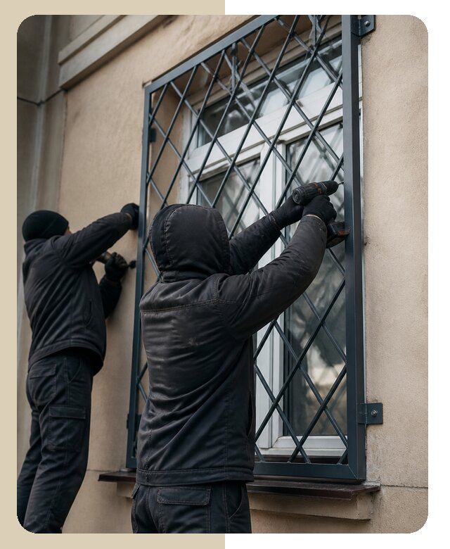 Установка антивандальных решеток на окна в Костроме